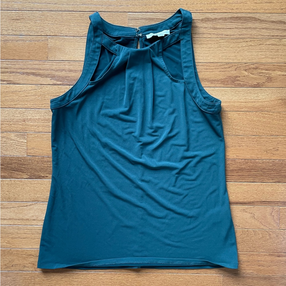Beautiful Teal Sleeveless Blouse